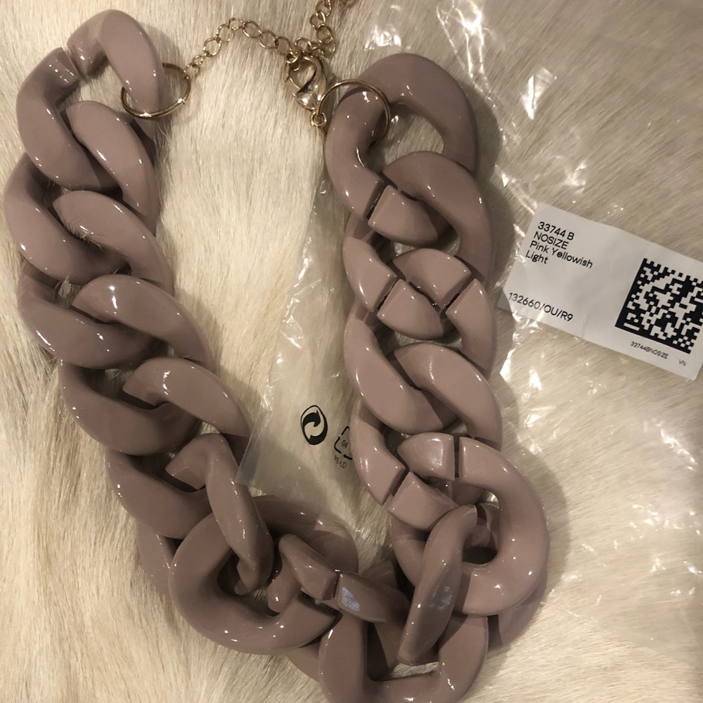 H&M Mauve Link Necklace